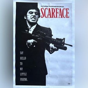 Scarface Movie Poster Unframed Canvas Wall Art